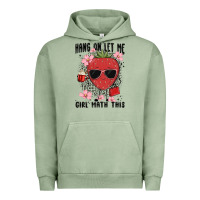 Pigment Oil Green hang on let me girl math this Urban Hoodie - MaliasSmallBusiness