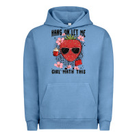 Pigment Pebble Blue hang on let me girl math this Urban Hoodie - MaliasSmallBusiness