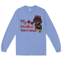 Colony Blue my valentine has paws Long Sleeve Tee - RanaPortraitStore