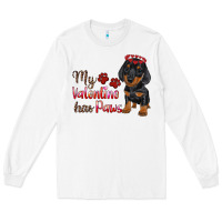 White my valentine has paws Long Sleeve Tee - RanaPortraitStore