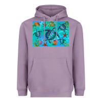 Lavender Turtle Seashells Starfish Heavyweight Hoodie - Artiststas