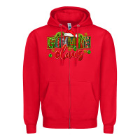 Red Christmas gimmie claus Zipper Hoodie - FaDigitalArtStudio