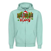 Seafoam Christmas gimmie claus Zipper Hoodie - FaDigitalArtStudio