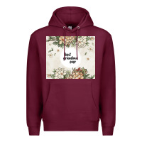 Burgundy best garandma ever Premium Hoodie - MaliasSmallBusiness