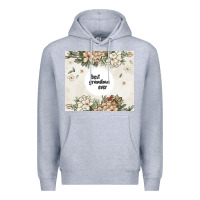 Heather Grey best garandma ever Premium Hoodie - MaliasSmallBusiness