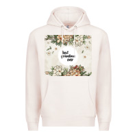 Pale Pink best garandma ever Premium Hoodie - MaliasSmallBusiness