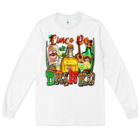 White cinco de drinko Long Sleeve Tee - Zillion Design Studio