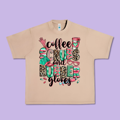 Coffee Scrubs And Rubber Gloves Urban Heavy Tee Designed By Ranaportraitstore
