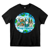 Black merry christmas Heavy Core Tee - CowhideDigitalArt