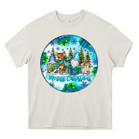 Cream merry christmas Heavy Core Tee - CowhideDigitalArt