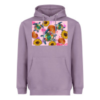 Lavender Sunflowers Turtle Heavyweight Hoodie - Artiststas
