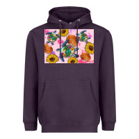 Plum Sunflowers Turtle Heavyweight Hoodie - Artiststas
