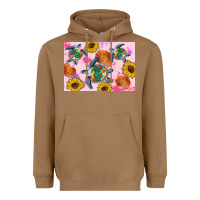 Toasted Coconut Sunflowers Turtle Heavyweight Hoodie - Artiststas