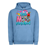 Pigment Pebble Blue little miss preschool Urban Hoodie - NancyCooperArtShop