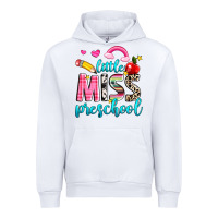 White little miss preschool Urban Hoodie - NancyCooperArtShop
