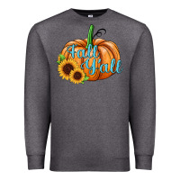 Charcoal Heather fall y'all pumpkin Premium Sweatshirt - JahusDesignShop