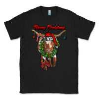 Black merry christmas longhorn cow Classic Tee - RanaPortraitStore