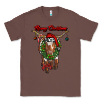 Chestnut merry christmas longhorn cow Classic Tee - RanaPortraitStore