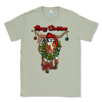 Matcha merry christmas longhorn cow Classic Tee - RanaPortraitStore
