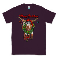 Plum merry christmas longhorn cow Classic Tee - RanaPortraitStore