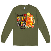 Army Green sweet summer time Long Sleeve Tee - texasbilliewilder