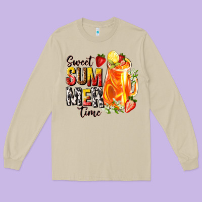 Sweet Summer Time Long Sleeve Tee Designed By Texasbilliewilder