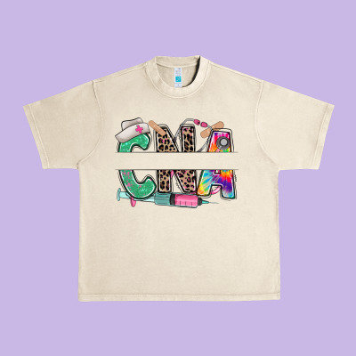 Custom Name Cna Nurse Urban Heavy Tee Designed By Ranaportraitstore