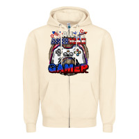 Sandshell All American gamer 4th of july Zipper Hoodie - CowGirlArtShop