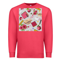 Cardinal back to school  seamless pattern Premium Sweatshirt - BundleAndBundleShop