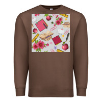 Chestnut back to school  seamless pattern Premium Sweatshirt - BundleAndBundleShop