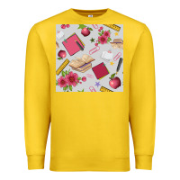 Lemon back to school  seamless pattern Premium Sweatshirt - BundleAndBundleShop