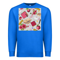 True Royal back to school  seamless pattern Premium Sweatshirt - BundleAndBundleShop