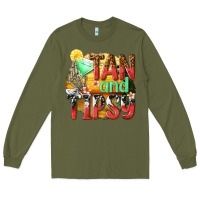 Army Green tan and tipsy Long Sleeve Tee - texasbilliewilder