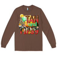 Chestnut tan and tipsy Long Sleeve Tee - texasbilliewilder