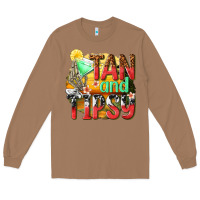 Toasted Coconut tan and tipsy Long Sleeve Tee - texasbilliewilder