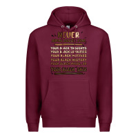 Burgundy never apologize Premium Hoodie - MaliasSmallBusiness