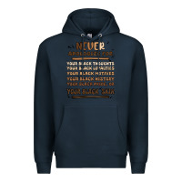 Navy never apologize Premium Hoodie - MaliasSmallBusiness