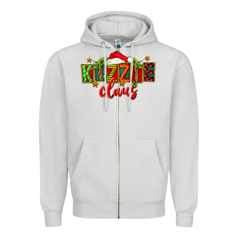 Christmas Kizzie Claus Zipper Hoodie by FaDigitalArtStudio | Teevron