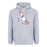 Heather Grey unicorn Heavyweight Hoodie - Artiststas