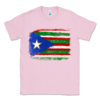 Bubblegum Pink Mexico and Puerto Rico Flag Classic Tee - texasbilliewilder