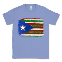 Colony Blue Mexico and Puerto Rico Flag Classic Tee - texasbilliewilder