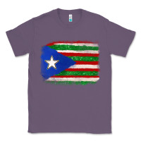 Lavender Mexico and Puerto Rico Flag Classic Tee - texasbilliewilder