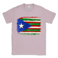 Lilac Mexico and Puerto Rico Flag Classic Tee - texasbilliewilder