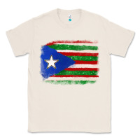 Natural Mexico and Puerto Rico Flag Classic Tee - texasbilliewilder