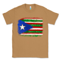 Toasted Coconut Mexico and Puerto Rico Flag Classic Tee - texasbilliewilder