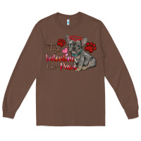 Chestnut my valentine has paws french bulldog Long Sleeve Tee - RanaPortraitStore