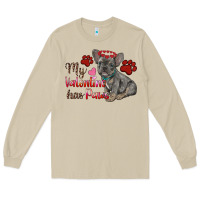 Mushroom my valentine has paws french bulldog Long Sleeve Tee - RanaPortraitStore