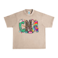 French Oak cna nurse tie dye leopard Urban Heavy Tee - RanaPortraitStore