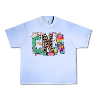 Grape Ice cna nurse tie dye leopard Urban Heavy Tee - RanaPortraitStore