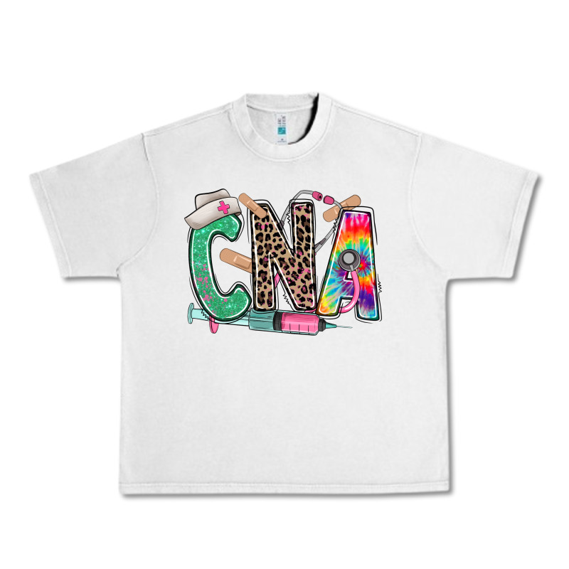 Cna Nurse Tie Dye Leopard Urban Heavy Tee by RanaPortraitStore | Teevron